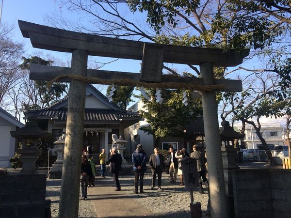 静岡県富士市の佐野鼎の生誕地近くにある水戸島八幡神社。幼い頃の佐野もこの境内で遊んでいたかもしれない